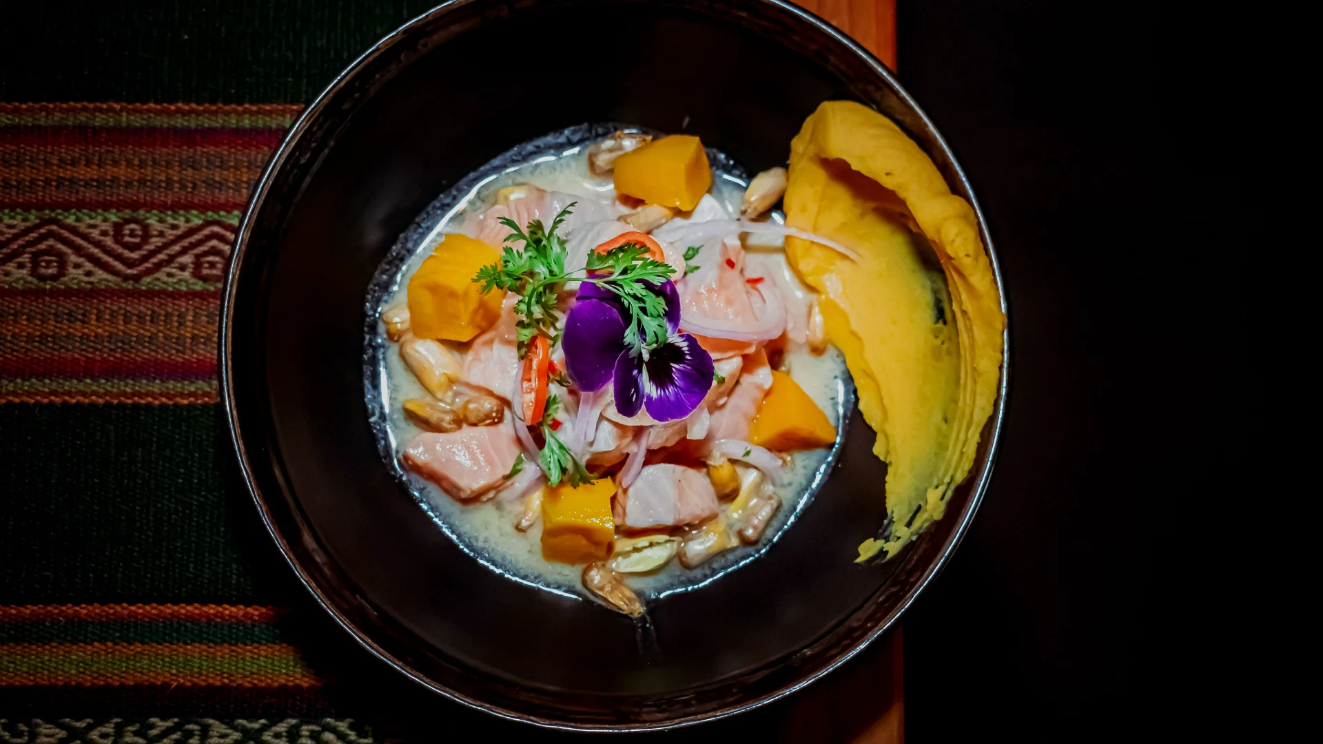 Ceviche de trucha en Cusco: Ceviche de Altura de Moray